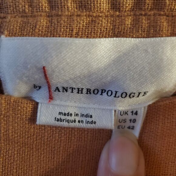 Anthropologie Meghan Embroidered Pocketed Wrap Mini Skirt US Size 10 Boho Indie - Picture 10 of 16